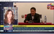Pedro Castillo anuncia la renuncia del Primer Ministro del Gabinete de Gobierno