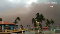  Brezilya’da son 3 haftada 3 kum fırtınası! Gökyüzü turuncuya boyandı