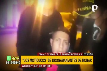 Caen los “Moticucos del Sur”: sujetos se drogaban antes de atracar a sus víctimas en la Panamericana Sur