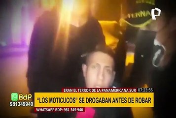 Caen los “Moticucos del Sur”: sujetos se drogaban antes de atracar a sus víctimas en la Panamericana Sur