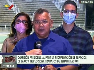 Comisión Presidencial realizó recorrido en la UCV para inspeccionar trabajos de rehabilitación