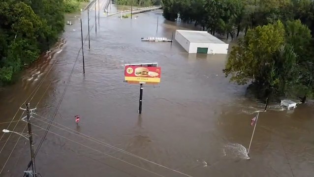 Rounds of thunderstorms drench the Southeast