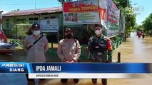 Polres Kapuas Hulu Patroli Pasca Banjir di Putussibau Selatan & Himbau Masyarakat Embaloh Hilir