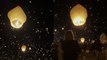 'Awe-inspiring footage from Rise Festival shows hundreds of lanterns illuminating the beautiful night sky'