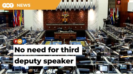 Two deputy speakers sufficient, no need for third, says PN