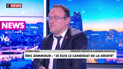 Damien Abad : «La droite n'est pas à vendre à la découpe à Monsieur Zemmour»