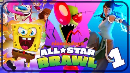 Nickelodeon All-Star Brawl Walkthrough Part 1 (PS4) Korra & Zim Gameplay