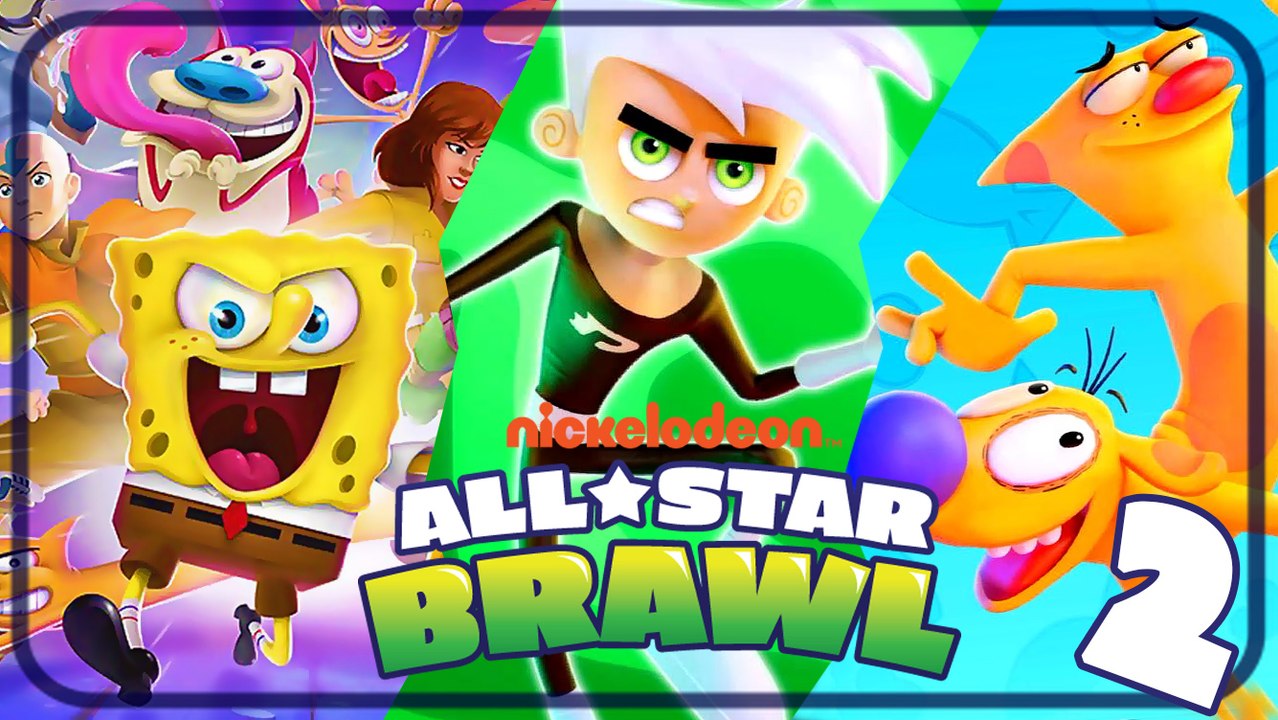 Nickelodeon All-Star Brawl Walkthrough Part 2 (PS4) CatDog & Danny Phantom Gameplay