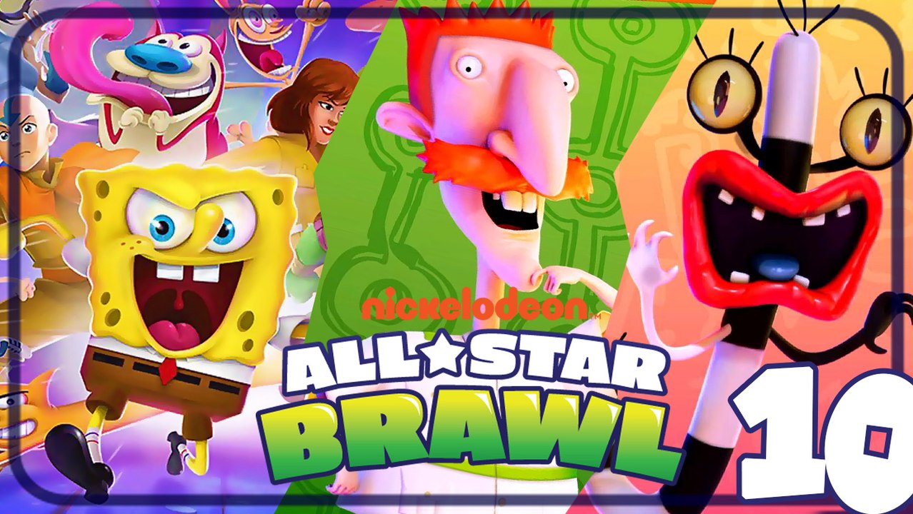 Nickelodeon All-Star Brawl Walkthrough Part 10 (PS4) Oblina & Nigel Thornberry Gameplay
