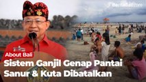 Kebijakan Sistem Ganjil Genap Pantai Sanur & Kuta Dicabut Pemprov Bali