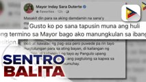 Davao City Mayor Sara Duterte, muling sinabi na hindi tatakbo sa pagka-pangulo sa Halalan 2022