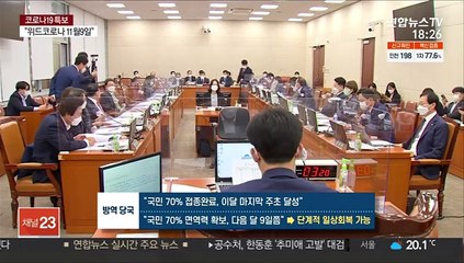 정은경 "다음 달 9일부터 단계적 일상회복 가능"