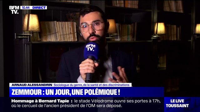 Propos polémiques d'Éric Zemmour sur les enfants transgenres: Pour Arnaud Alessandrin, Il n'existe quasiment plus d'établissement scolaire qui ne soit pas confronté à cette problématique