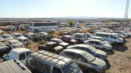 Milyonlarca TL değerinde araçlar toprağa gömülüyor