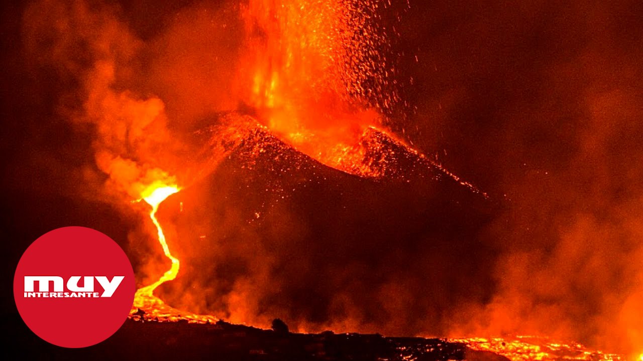 El cono del volcán  de La Palma,  más cerca que nunca