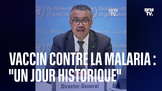 Vaccin contre la malaria: un jour historique selon Tedros Adhanom Ghebreyesus, directeur général de l'OMS