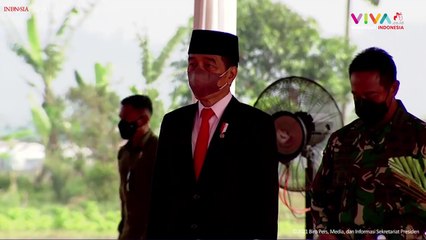 Pelantikan Ribuan Komcad, Jokowi-Prabowo Naik Mobil Bersama