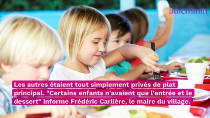 A la cantine, les élèves n'avaient droit qu'à une moitié de cordon bleu