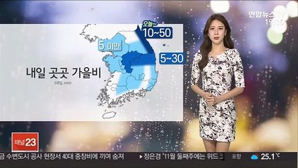 [날씨] 내일까지 강원영동 최고 50㎜ 비…동해안 너울 유입