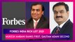 Forbes India Rich List 2021: Mukesh Ambani Tops The Chart With $92.7 Billion Net Worth, Gautam Adani Ranks Second, Shiv Nadar Third