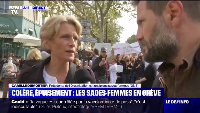 Camille Dumortier, présidente de l'Organisation nationale des sages-femmes (ONS) exprime sa colère: On travaille avec des effectifs minimum qui datent de 1998, qui sont donc complètement inadaptés
