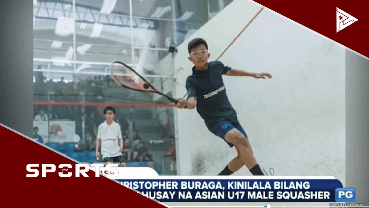 Christopher Buraga, kinilala bilang pinakamahusay na Asian U17 Squasher