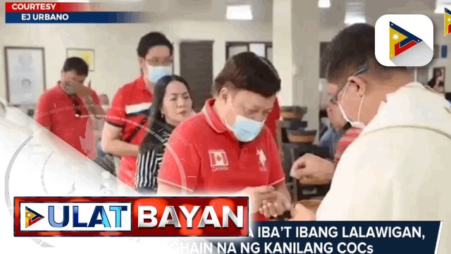 Mga kandidato sa iba’t ibang lalawigan, naghain na ng kanilang COCs