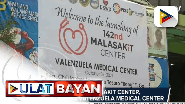 Mega vaccination hub sa Valenzuela, binuksan na; Ika-142 Malasakit Center, binuksan sa Valenzuela Medical Center