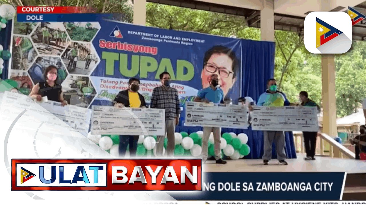 GOVERNMENT AT WORK: Higit P2-M halaga ng tulong pangkabuhayan, ipinamahagi ng DSWD sa mga benepisyaryo ng SLP sa Oriental Mindoro  TUPAD payout, isinagawa ng DOLE sa Zamboanga City   School supplies at hygiene kits, ipinamahagi sa mga estudyante sa Marive