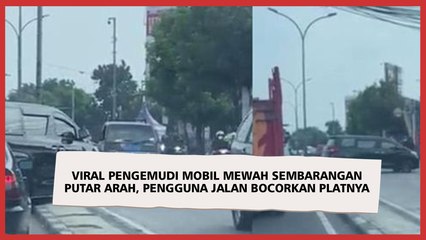 Viral Pengemudi Mobil Mewah Sembarangan Putar Arah, Pengguna Jalan Bocorkan Platnya