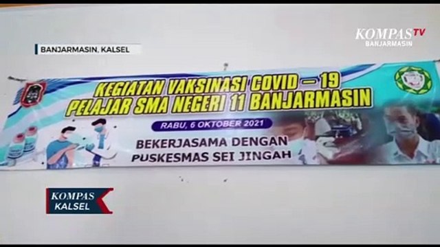 Tunggu Instruksi PTM, SMAN 11 Banjarmasin Lakukan Persiapan dengan Vaksinasi Para Siswa