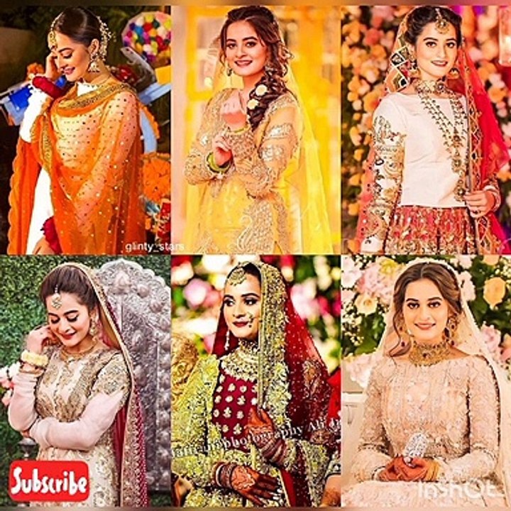 Wedding pics | Bridal pics of Aiman khan , Minal khan , Iqra Azia