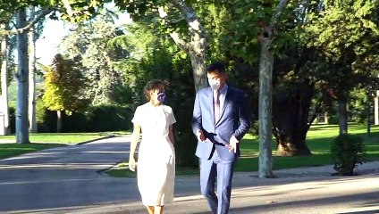 Pedro Sánchez y Yolanda Díaz presentan los PGE 2022.