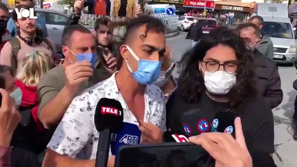 Boğaziçi öğrencisi röportaj verdiği esnada gözaltına alındı