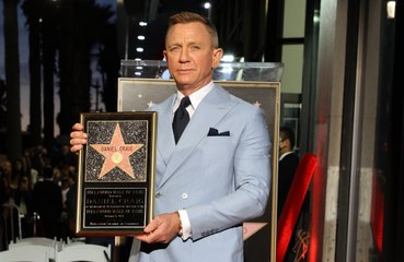 Daniel Craig  honoured with a star on the Hollywood Walk of Fame