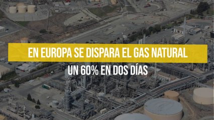 En Europa se dispara el gas natural un 60% en dos días