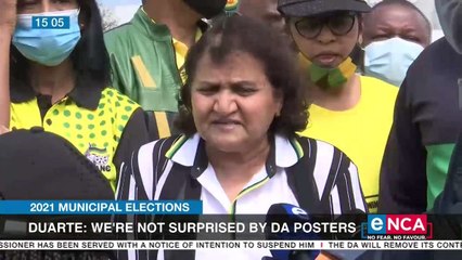 Duarte says ANC not surprised by DA posters