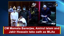 Mamata Banerjee, Amirul Islam and Jakir Hossaintake take oath