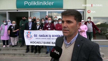 Hastanede güvenlik görevlisini bayıltana kadar böyle darp etti: Sen ölmedin mi?