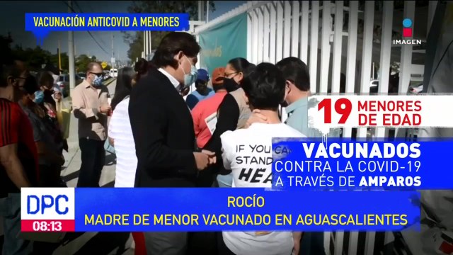 19 menores de edad han sido vacunados a través de amparos en Aguascalientes