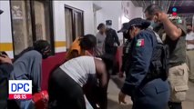 INM deporta a migrantes haitianos desde Tapachula, Chiapas.