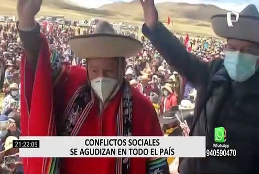 Cusco: pobladores bloquearon Corredor Minero del Sur en Espinar y pidieron la renuncia de Bellido