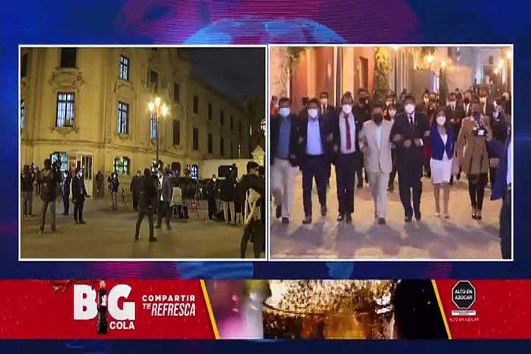 Congresistas de Perú Libre llegaron a Palacio de Gobierno tras renuncia de Bellido