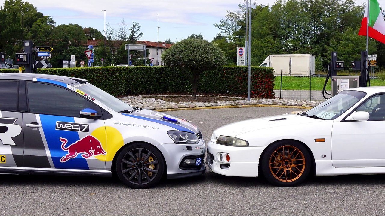 NISSAN GTR 400 CV Vs VW POLO WRC EXHAUST SOUND