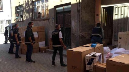 Siirt'te 4 milyon adet boş makaron ele geçirildi