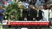 Regardez le cercueil de Bernard Tapie qui entre à Marseille sur le terrain du Stade Vélodrome en musique et qui est acclamé par la foule des supporters