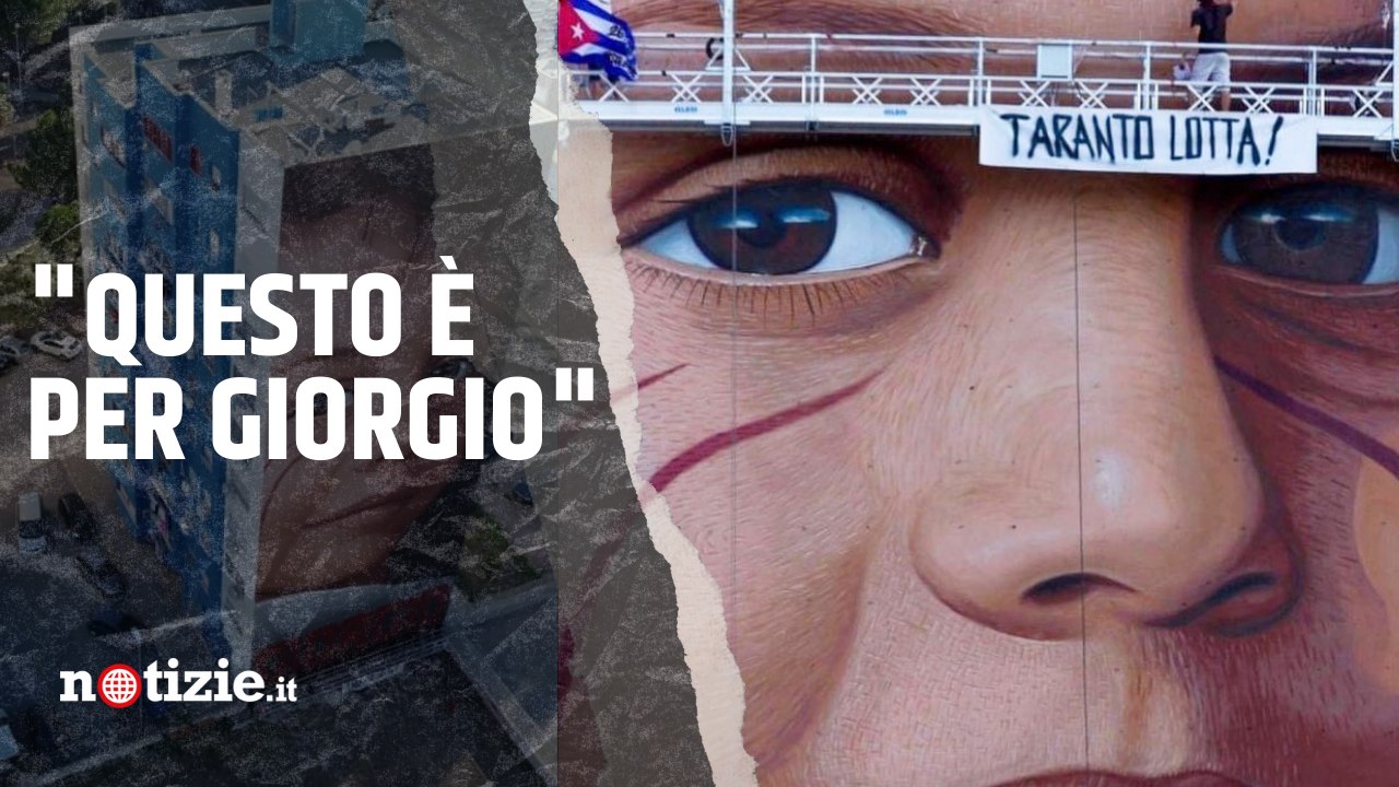 Taranto, Jorit dedica un murales a Giorgio Di Ponzio, 15enne morto di tumore