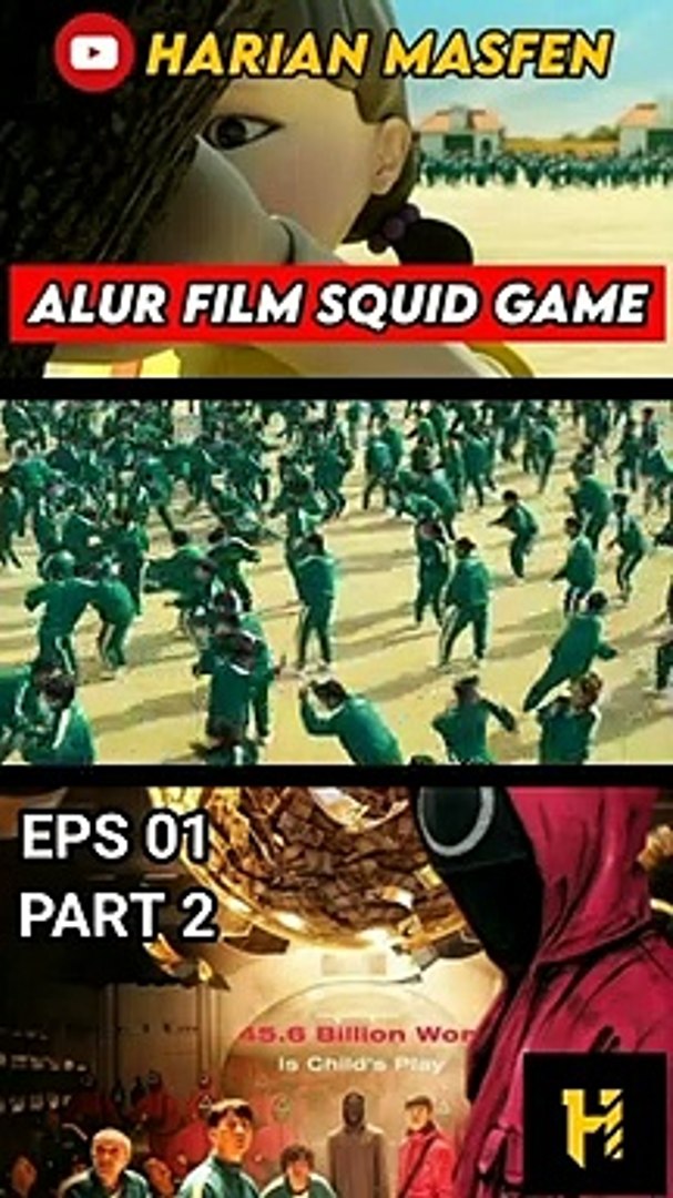 ⁣Alur Cerita Film SQUID GAME Episode 01 ( part 3 ) #shorts