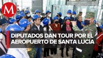 Diputados recorren aeropuerto _Felipe Ángeles_; lleva avance del 73%_ Sedena