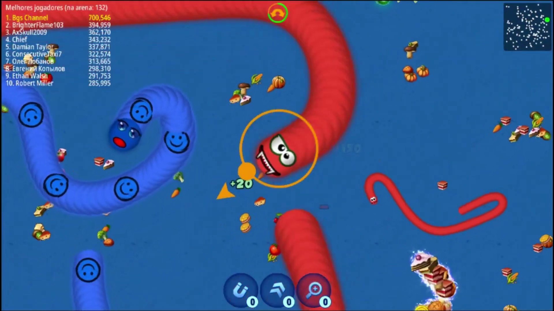 WORMS ZONE GAMEPLAY VIDEO 3 - NOVO RECORDE !    Worms Zone .io